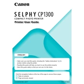 Canon Selphy CP1300 manual cover