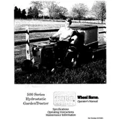 Toro Wheel Horse 500 Series 41-20OE02 Tractor manual cover