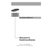 Samsung HP-S4233 TV manual cover