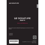 LG Signature OLED65R1PUA TV manual cover