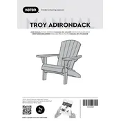 Keter Troy Adirondack Furniture manual cover