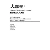 Mitsubishi GOT2000 GT21 Graphic Terminal manual cover