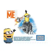 Mega Construx Mattel Despicable Me Shrunken Ship DPG68 Construction Set manual cover