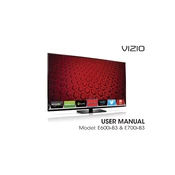 Vizio E600i-B3 TV manual cover