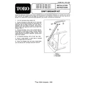 Toro 24-inch 66-7960 Drift Breaker Kit manual cover