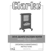 Clarke 6926003 Devil370PC Quartz Halogen Heater manual cover