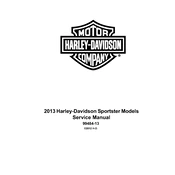 Harley-Davidson Sportster 2013 Motorcycle manual cover