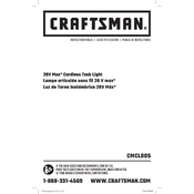 Craftsman CMCL005 Light manual cover