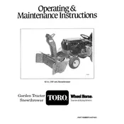 Toro Wheel Horse 42-inch 06-42ST07 Snow Thrower manual cover