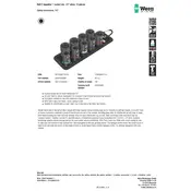 Wera Belt C Impaktor 1 Socket Set Belt manual cover