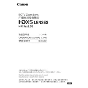 Canon HDXS HJ15ex8.5B manual cover