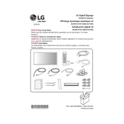 LG 84TR3B 84TR3B-B.AUS Signage manual cover