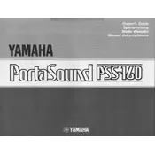 Yamaha PSS-160 Keyboard manual cover