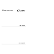 Candy CDI1012-80 manual cover