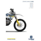 Husqvarna FE 450 2015 Motorcycle manual cover