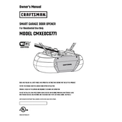 Craftsman CMXEOCG771 Door Opener manual cover