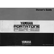 Yamaha PSR-62 Keyboard manual cover