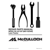 McCulloch M11597 manual cover