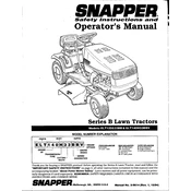 Snapper Series B ELT125G33BB Tractor manual cover