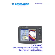 Lowrance LCAX-104C Fish Finder manual cover