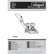 Scheppach HP800S 5904602903 Plate Compactor manual cover