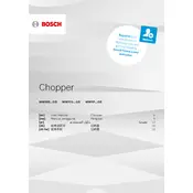 Bosch MMRP8R1GB Chopper manual cover