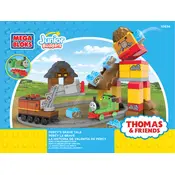 Mega Bloks Mattel Percy Brave Tale CYM84 Construction Set manual cover