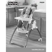 Fisher Price Mattel Brentwood Baby Collection High P4259 Chair manual cover