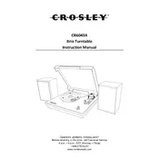 Crosley CR6043A Turntable manual cover