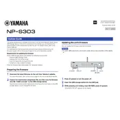 Yamaha NP-S303 Firmware manual cover