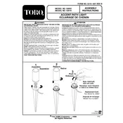 Toro Accent Path Light 52602 Light Kit manual cover