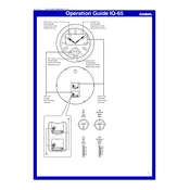 Casio IQ65 Clock manual cover