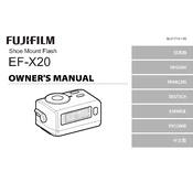 Fujifilm EF-X20 Flash manual cover