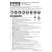 Sealey CP20VPSH Chainsaw Head manual cover