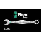 Wera 6003 Joker 5 Imperial Set 1 Combination Set Imperial Wrench manual cover