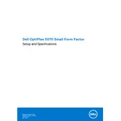 Dell OptiPlex 5070 Small Desktop manual cover