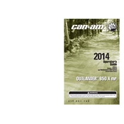 Can-Am Outlander 650 X mr 2014 Vehicle manual cover