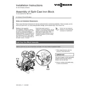 Viessmann Vitorond 100 Assembly of Split Cast Iron Block Boiler manual cover