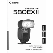 Canon Speedlite 580EX II manual cover