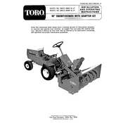 Toro 48-inch 30510 Snow Thrower manual cover