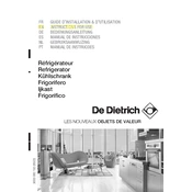 De Dietrich DRH314JE2 Refrigerator manual cover