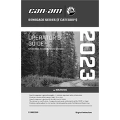 Can-Am Renegade 650 2023 Vehicle manual cover