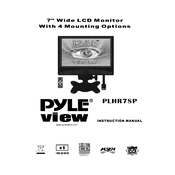 Pyle PLHR7SP Monitor manual cover