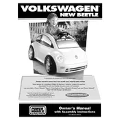 Power Wheels Mattel Volkswagen New Beetle B1512 Toy manual cover