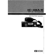 Icom IC-48A Transceiver manual cover