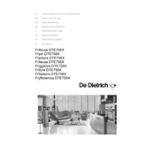 De Dietrich DTE758X Fryer manual cover