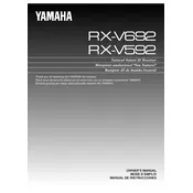 Yamaha RX-V592 Receiver manual cover