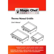 Magic Chef MCCMG24 Griddle manual cover