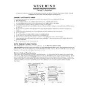 West Bend 86600 Steamer manual cover