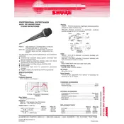 Shure PE5 Microphone manual cover